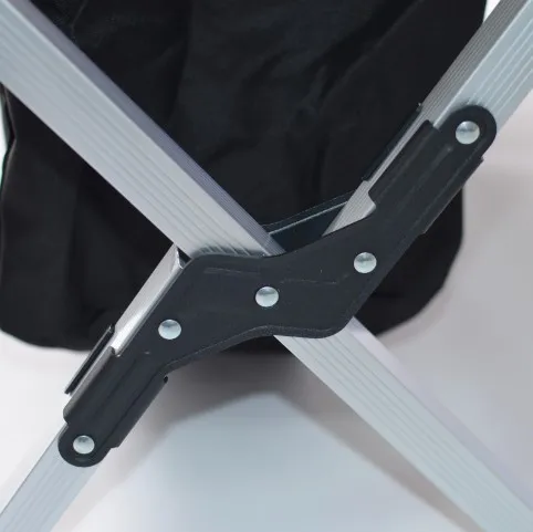 Foldable portable double seats camping chair with storage