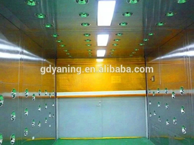 Быстро вращающаяся дверь грузовой воздушный Душ для чистой комнаты