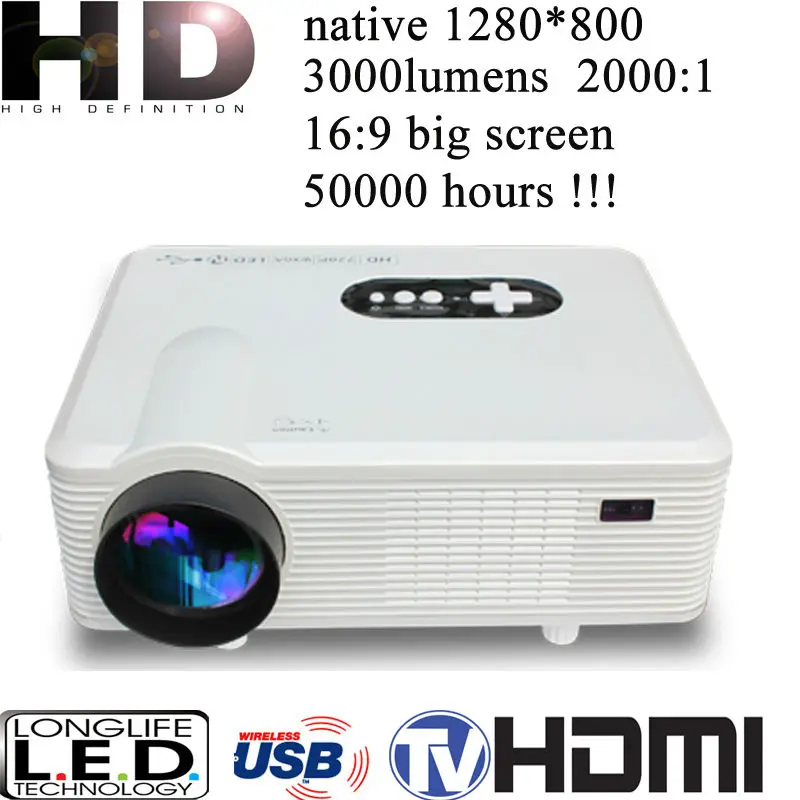 новейший Full HD 1080p проектор Поддержка