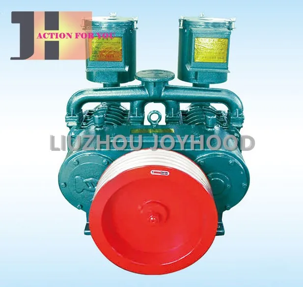 Oil free 2 cylinder air compressor pump for cement semi trailer