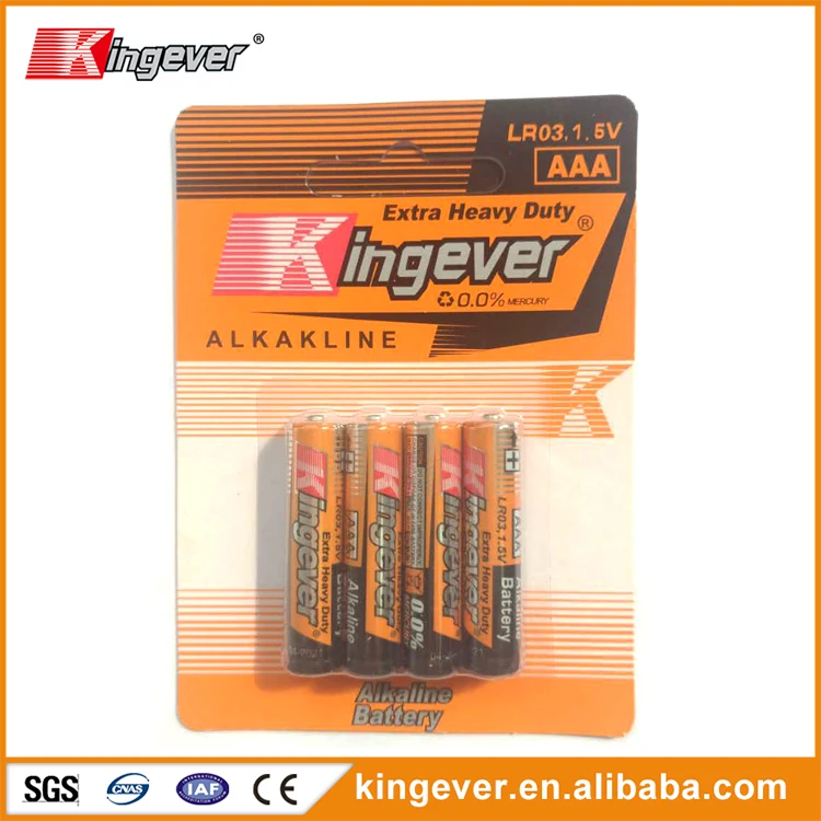 Heavy duty aaa 1.5 v alkaline battery