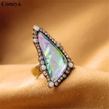 Hot selling vintage stone ethnic fashion rings for women bohemian trendy anillos statement accessories anel feminino