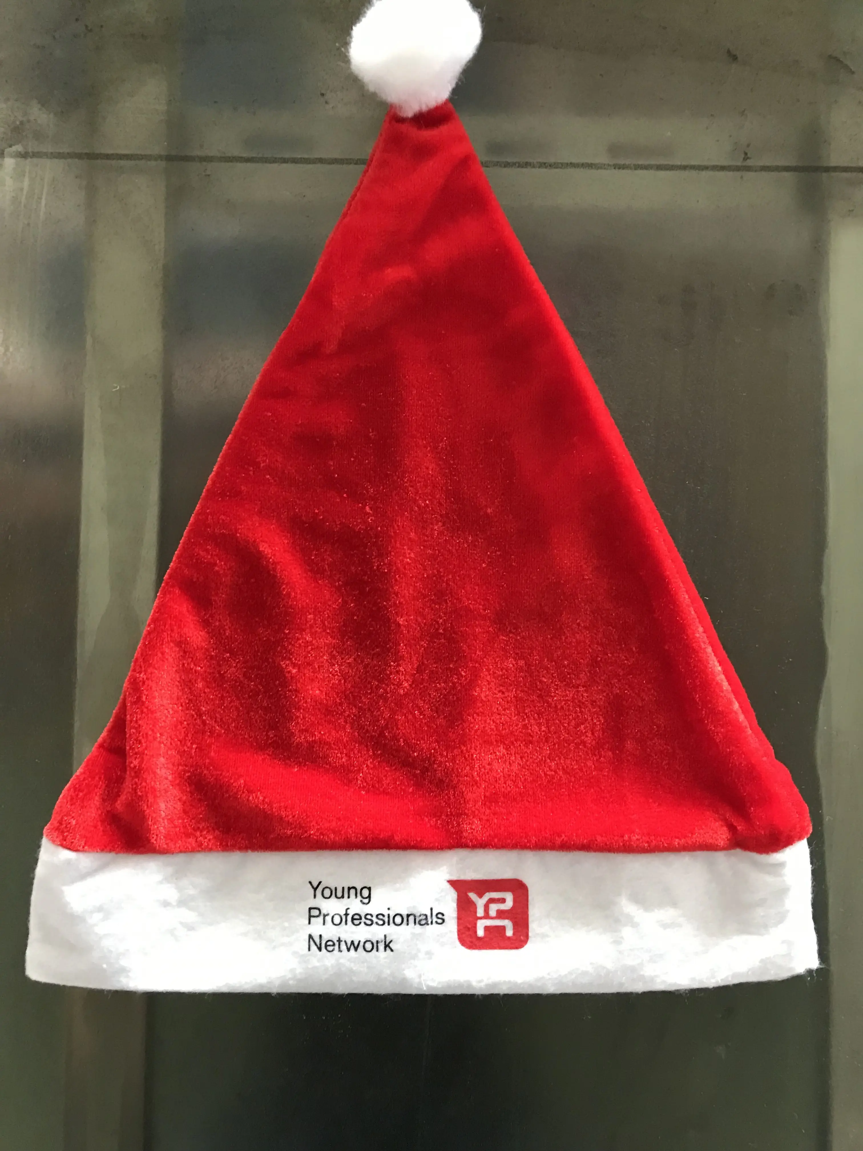 Free shipping custom printing your company or your team logo custom print christmas hat santa hat