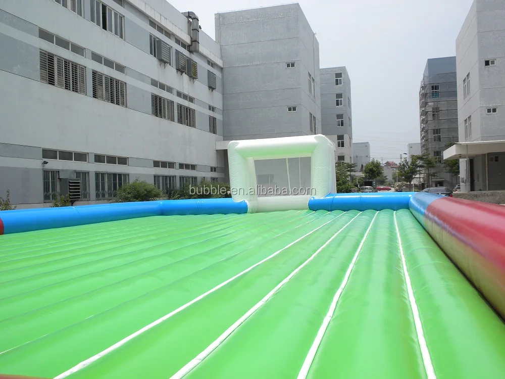 Bouncy Inflatable Soap Soccer Court,Soft Inflatable Soap Football Field, Soap Soccer Pitch