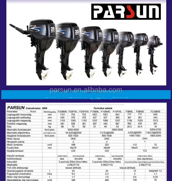 9.8hp 2 stroke outboard engine