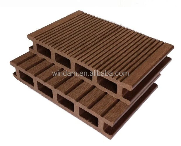 
Different Color and Surfaces Wood and Plastic Composite Decking China 
