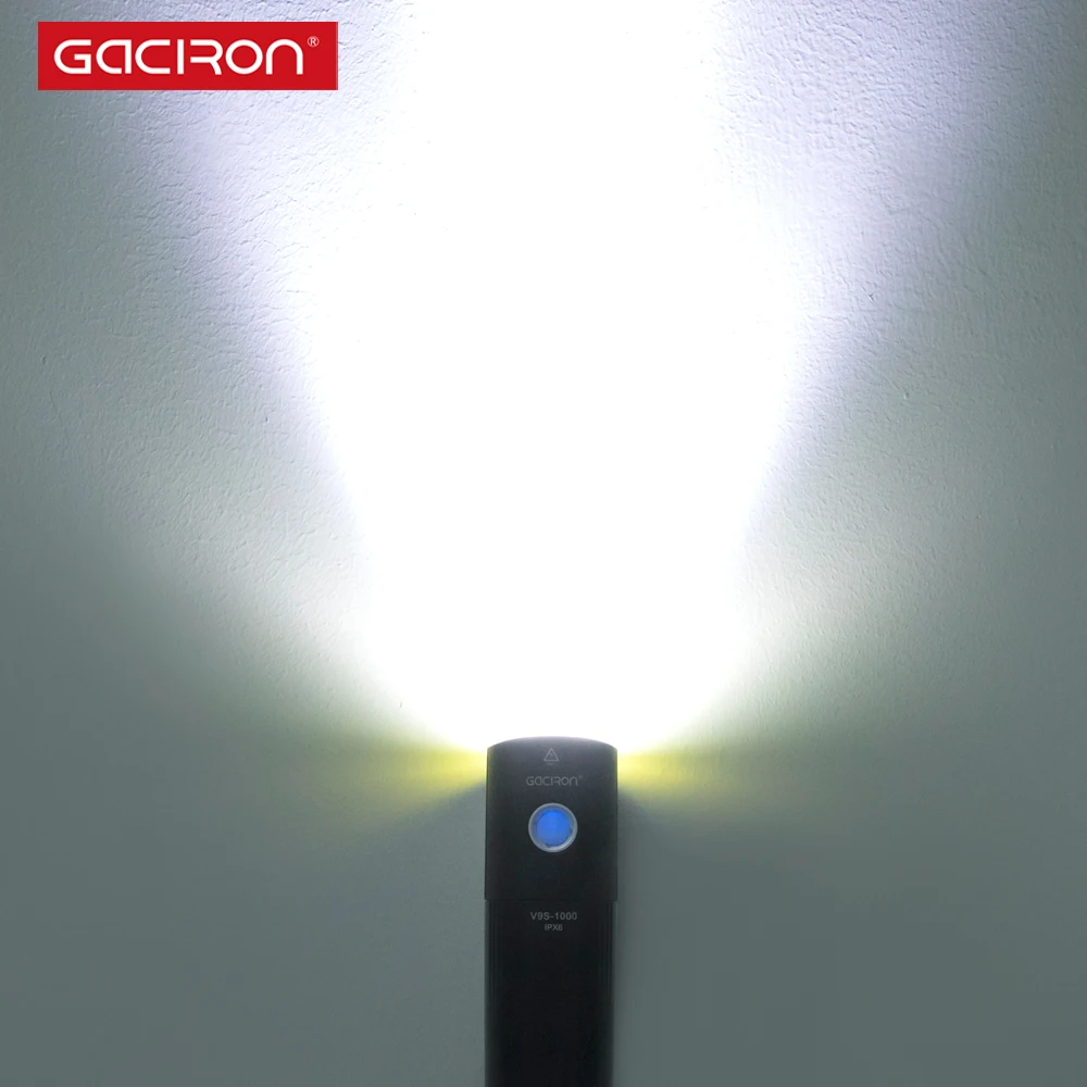 Cycle Accessories 1000Lumen Led Bicycle Light Set Power Bank Large Battery 4500mAh Rechargeable Bike Headlight