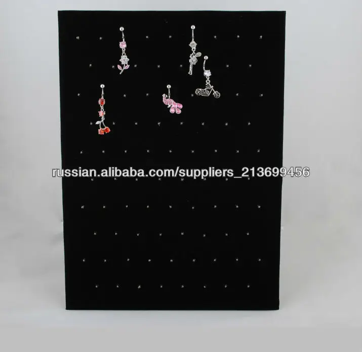 черный бархат Клип на пирсинг отображать