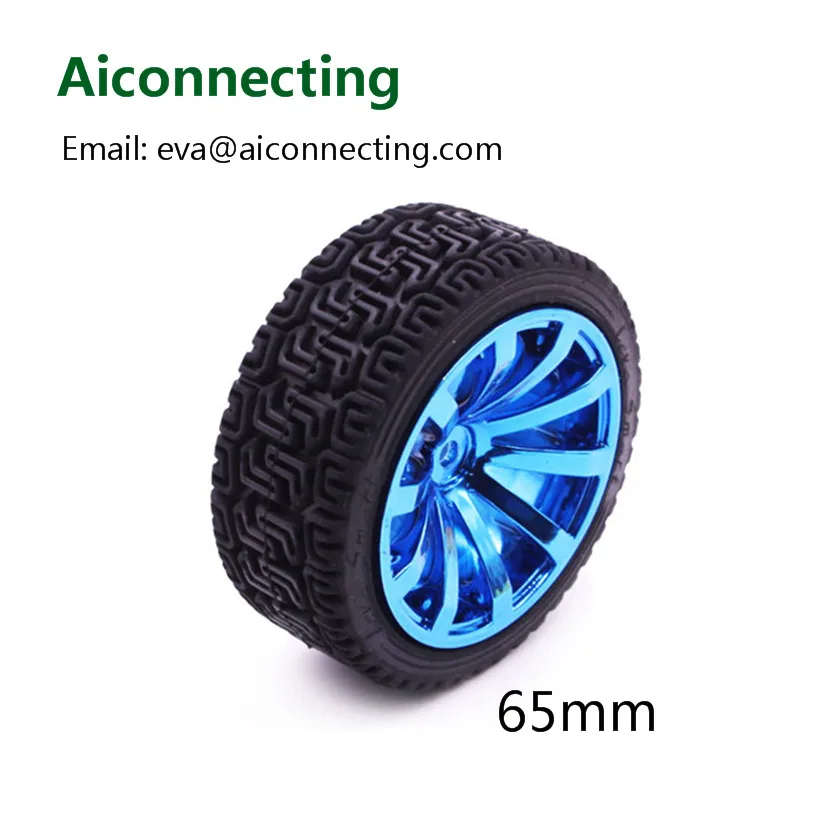 65mm Rubber RC Car Smart Car Robot Wheel