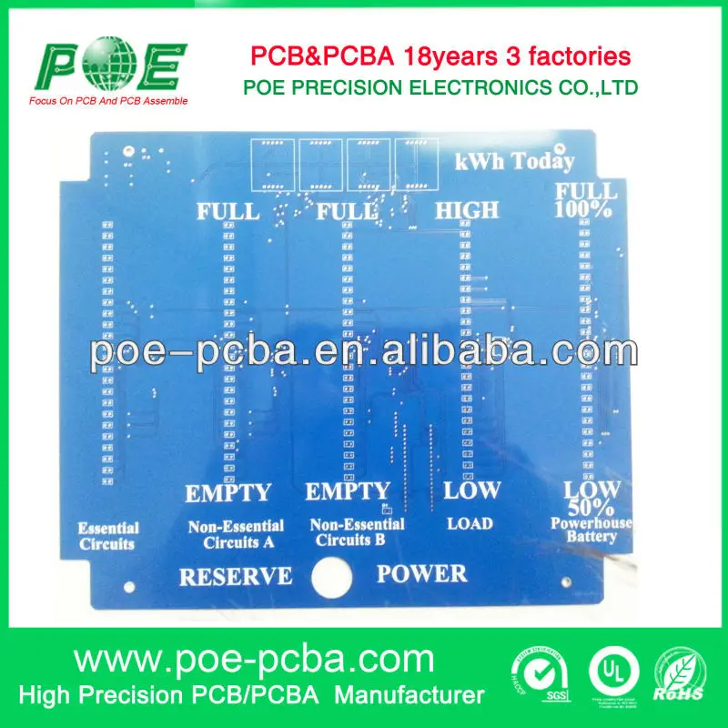 высокая точность fr4 2 слоев pcb китай