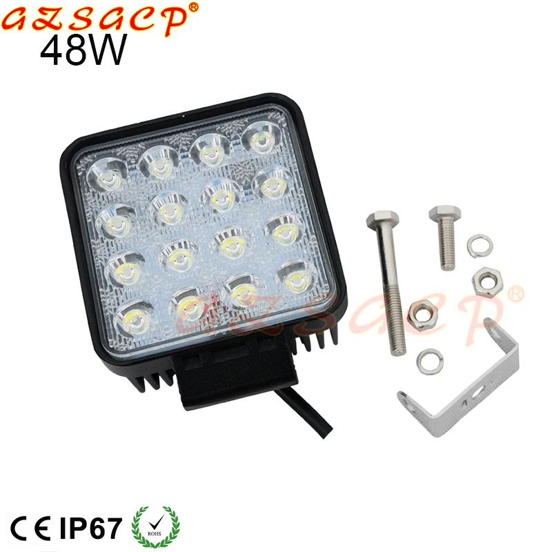 
4.5' 48w agriculture led work light 24 volt led machine work light 