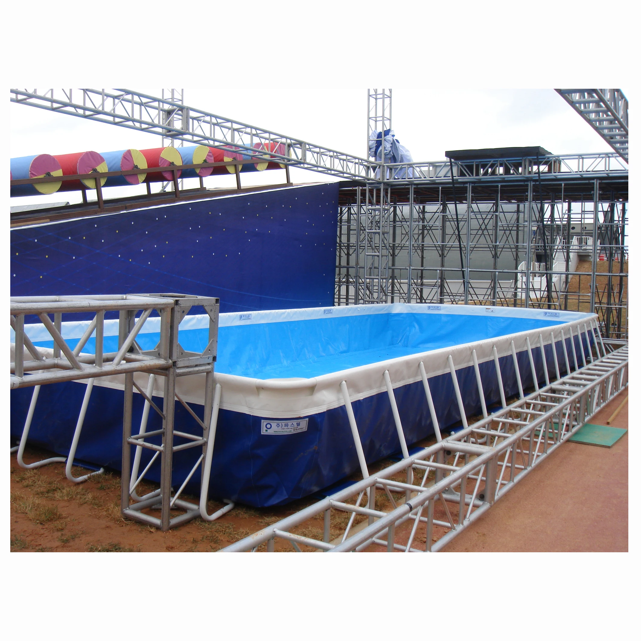 Outdoor PVC  inflatable rectangular pool inflatable /inflatable square swimming pool