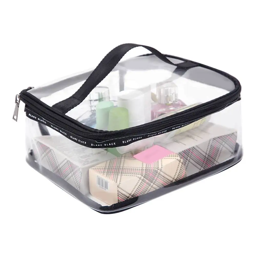 Clear Pvc Travel Wash Bag Toiletry Waterproof Plastic Cosmetic Makeup Bag for Bathroom