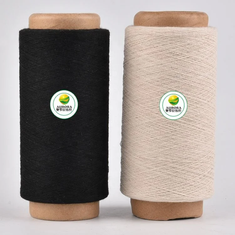 
Wholesale knitting work glove yarn supplier white cotton yarns for glove 