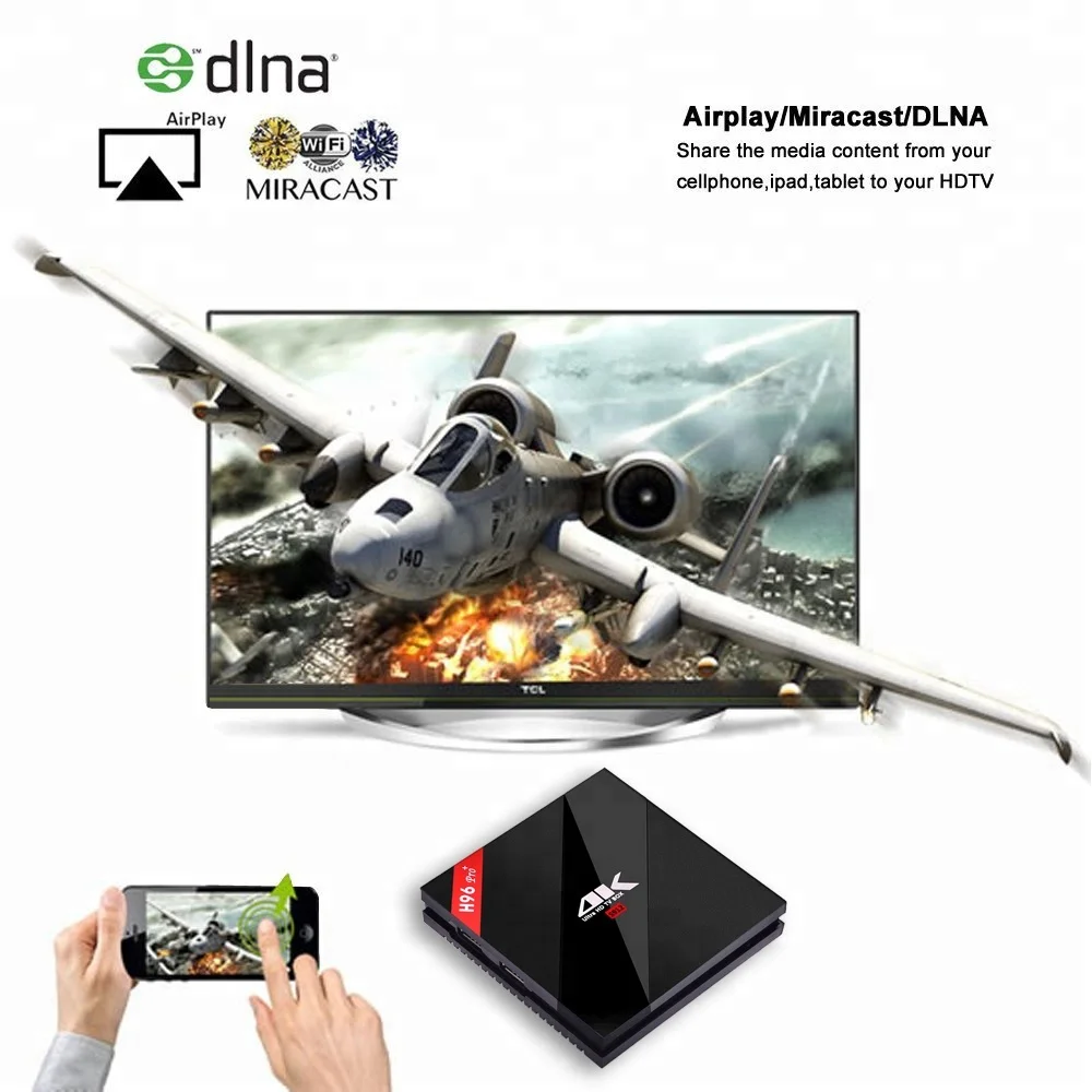 ТВ коробка Amlogic S912 Восьмиядерный умные телевизоры коробка Android 2 ГБ + ГБ 16 H96 PRO плюс