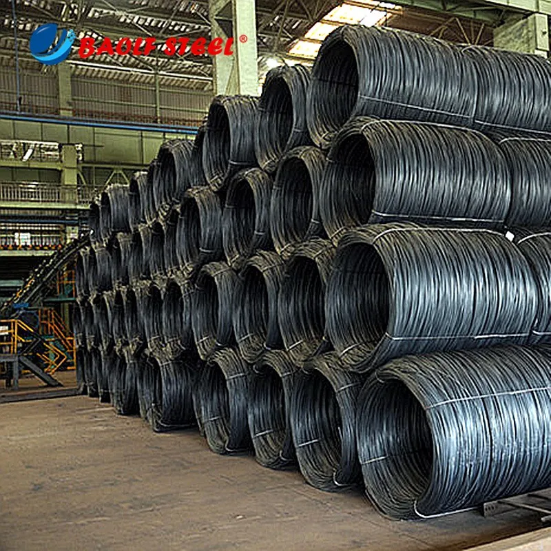 low carbon steel wire rod 5.5 6.5 8.0 10.012.0mm black wire