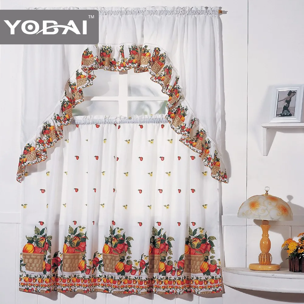 Latest Kitchen Printing Curtains Design
