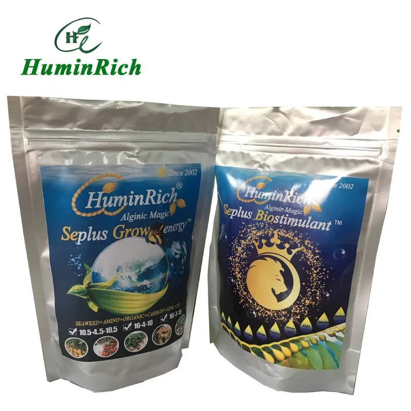HuminRich Seplus Alginic Acid 15% 17% 19% Seaweed Extract Fertilizer Powder for Soil Application