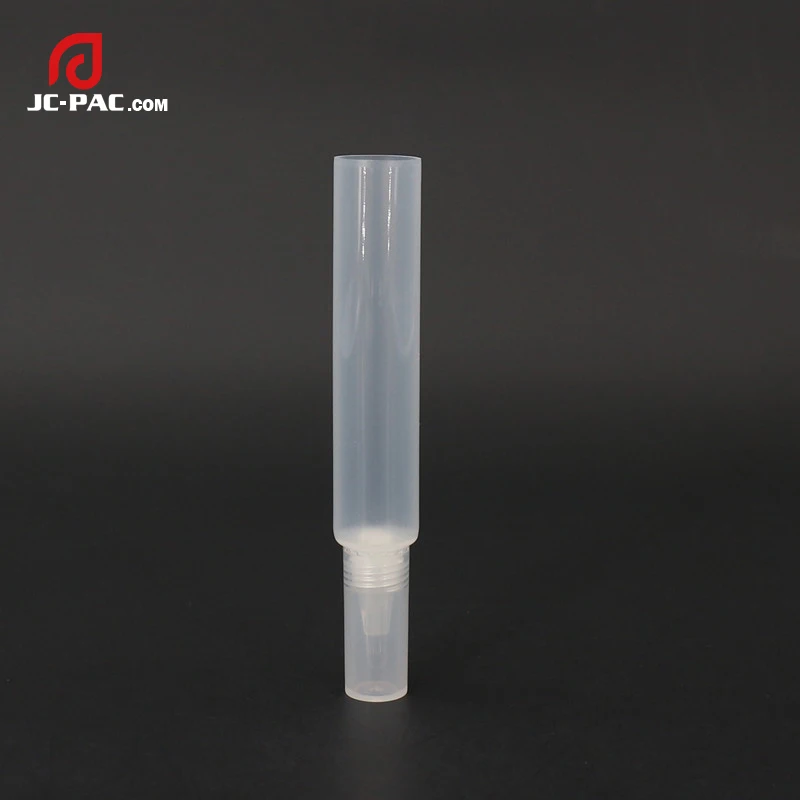 10ml 15ml Clear PE Tube with Silicone Brush Applicator Transparent Cosmetic Pen for Liquid Blush or Primer Tube