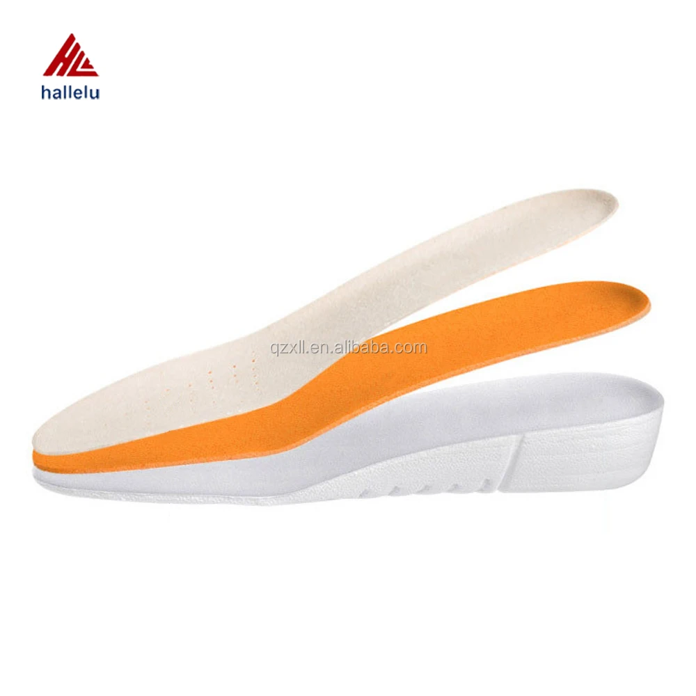 
Height Increasing Shoes Insole Bean Micro Fiber Breathable High Elastic EVA Casual Shoes Insole 