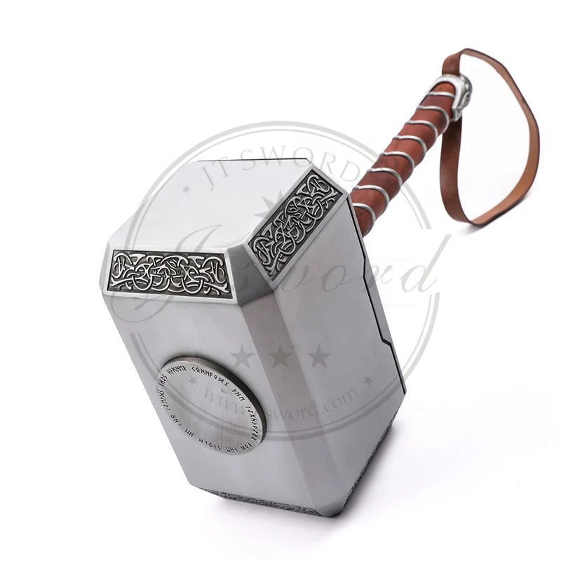 
Metal Marvel Props Mjolnir Thor Hammer With Base 