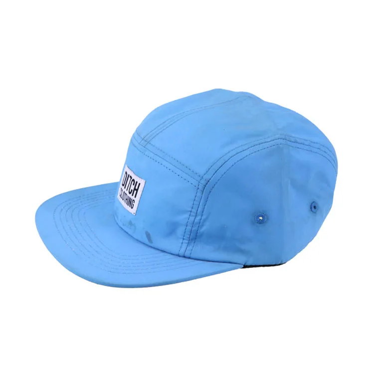 Высококачественные дизайнерские плоские короткие поля простые нейлоновые неглубокие 5 панелей шляпы
