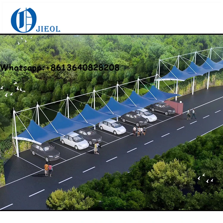 car roof shade  parking tensile membrane structure tent