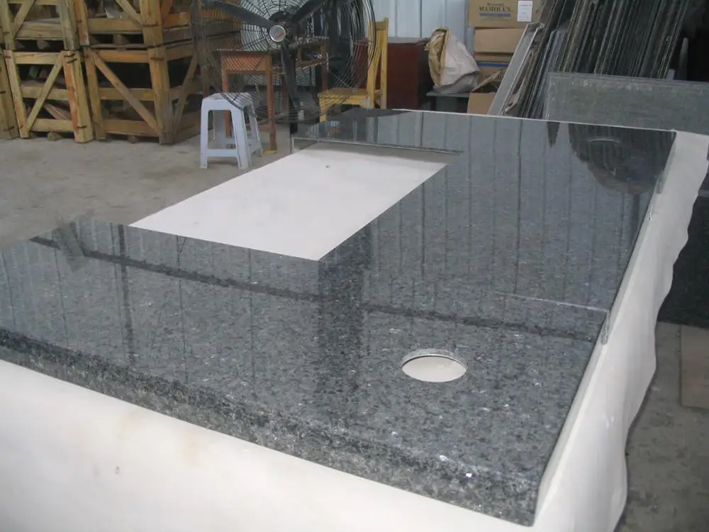 Stone Fabricator Aluminum Honeycomb backed Yellow Granite Table Top for BBQ Barbecue