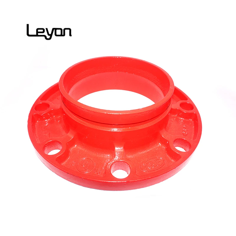 groove fire fighting pipe fittings double flange ductile cast iron split flanges Casting Iron Adaptor Flange