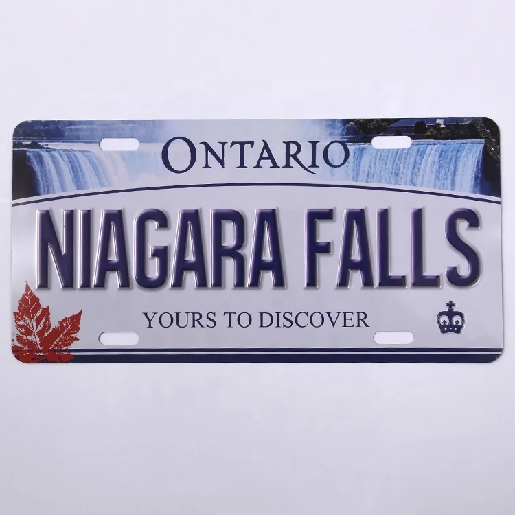 
aluminum customized embossed car license number plates blank number plate 