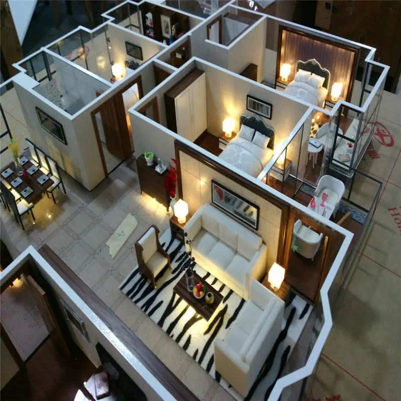 Architectural scale model maker of house interior layout interior scale model malaysia