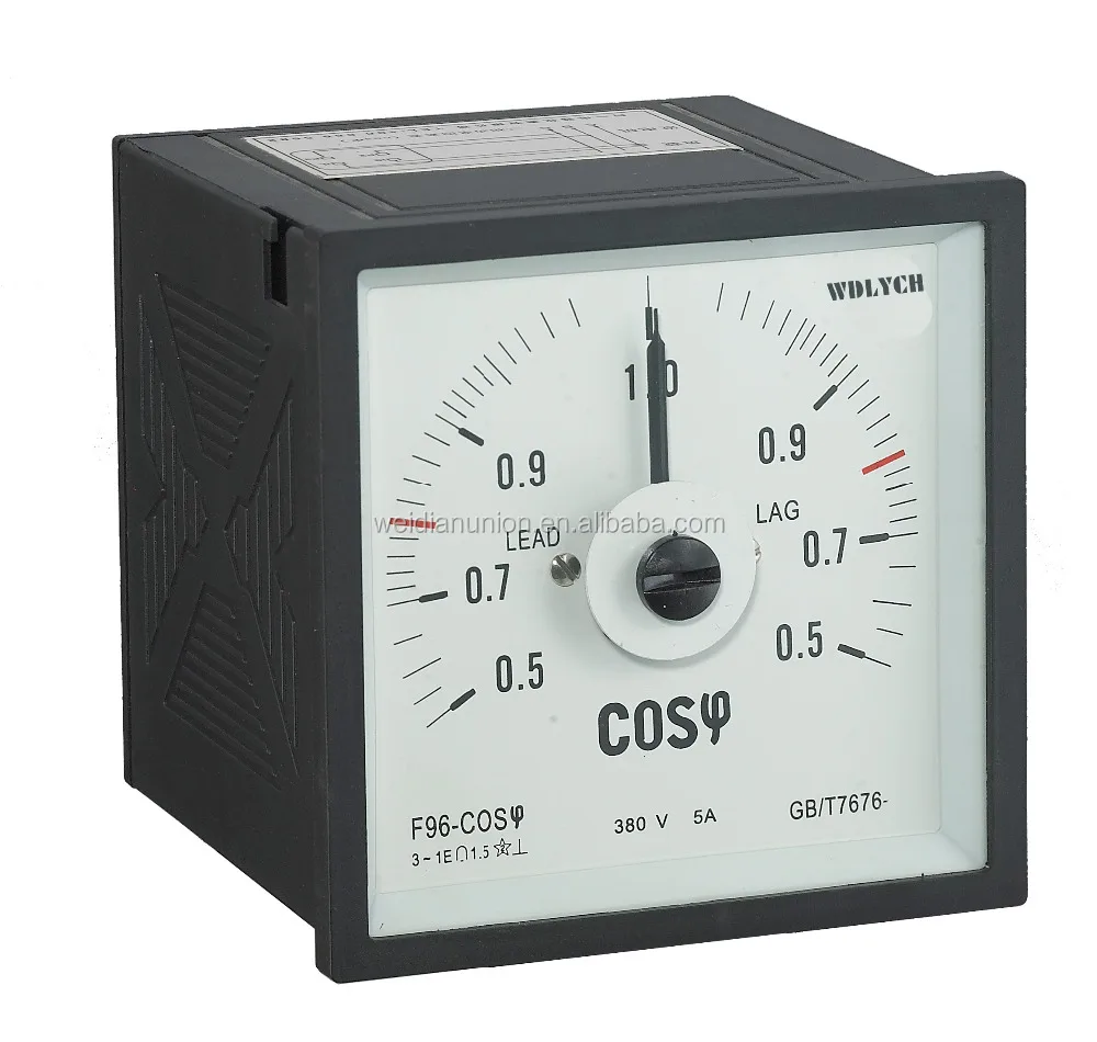 
96*96mm Type Wide Angle Power Factor Meter 