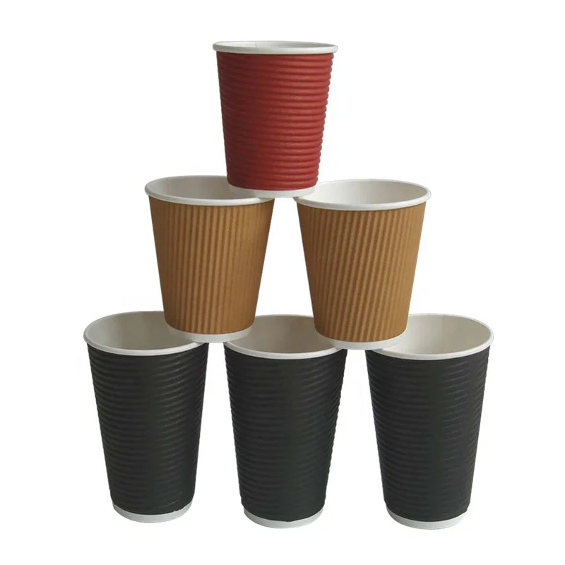 disposable ripple wall paper cups for coffee
