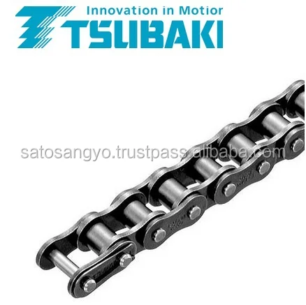 Tsubaki roller chain as track chain with world standards JIS , ASME , ISO RS  SS LMD JL OL