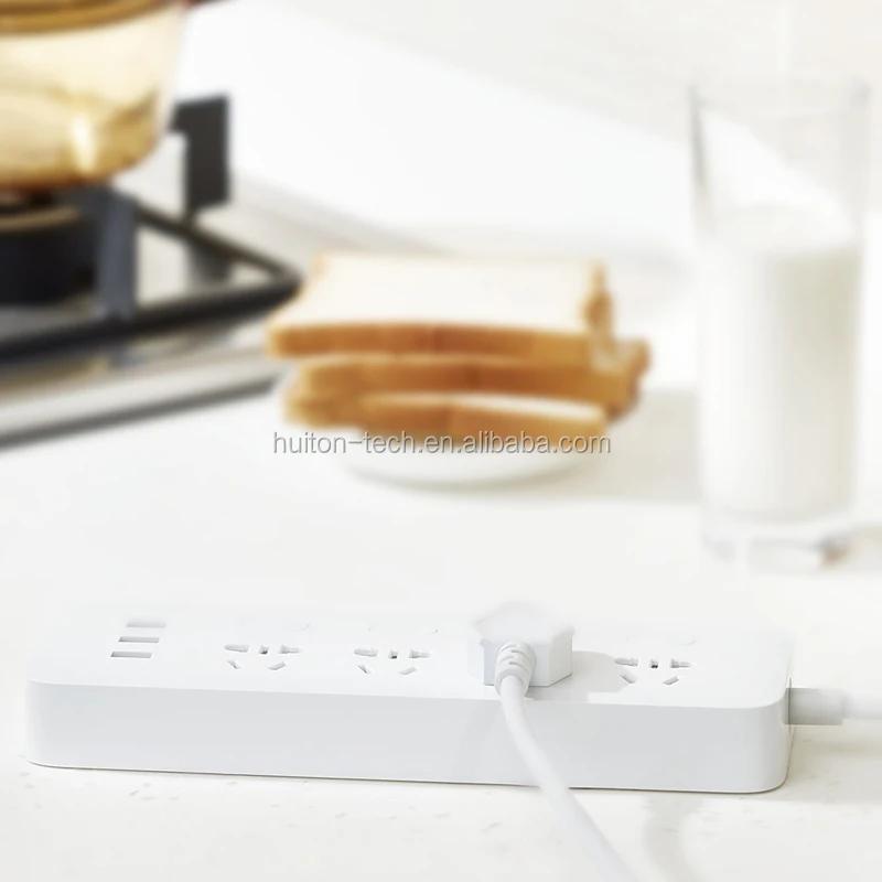 Новый оригинальный удлинитель питания Xiaomi Mijia А с 3 USB-портами для быстрой зарядки 4 стандартных розетки дополнительный переключатель