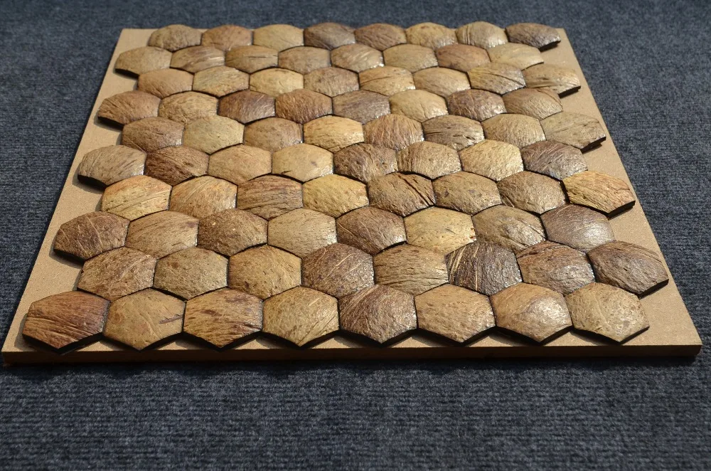 HSSF-LJ freshwater coconut shell mosaic tiles