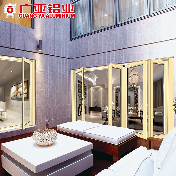 
aluminium sliding folding door, luxury hotel aluminum front door 