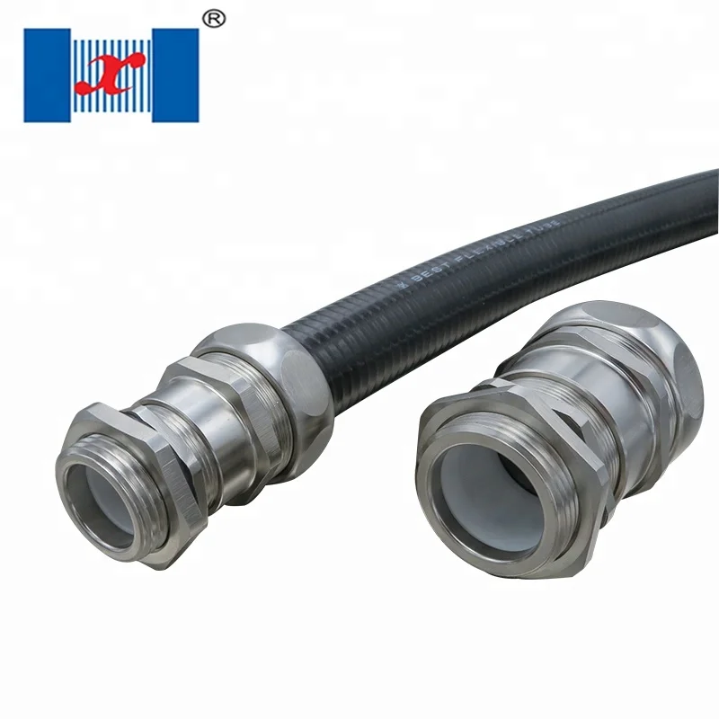 Waterproof End Style Straight Joint Metal Flexible Conduit Connector