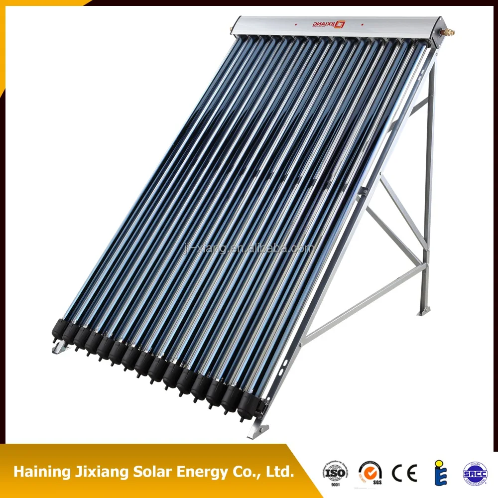 Split pressure Bearing Solar water Heater Heat pipe solar vacuum tubes collector with split water tank for hot water With coils
