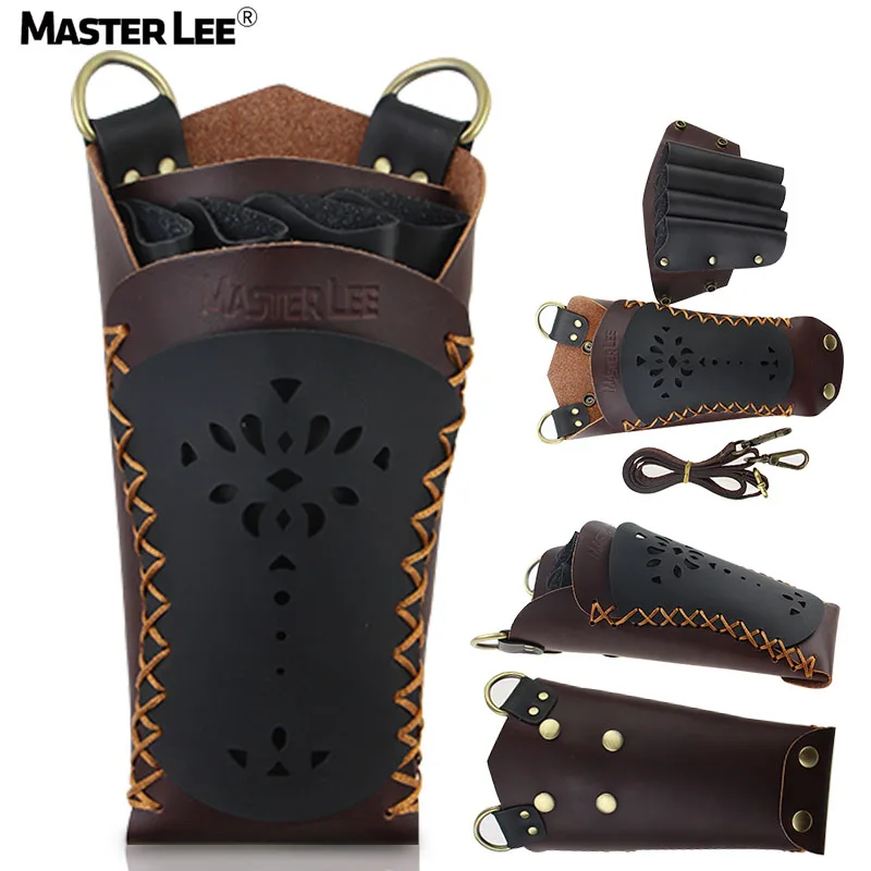 Masterlee Brand Salon PU Leather Hairdressing Scissor Bag Tool Case Barber Kit Bag
