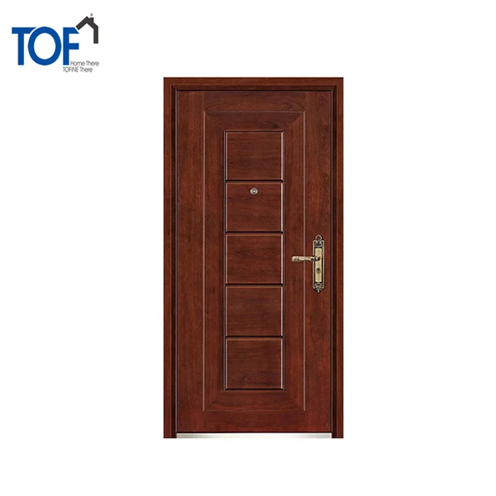 TOF Steel Security Door Germany Steel Wood Door Main Gate Designs