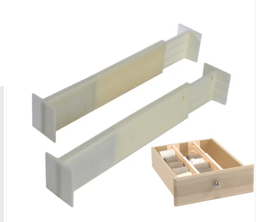 
PTSR-0015 popular plastic adjustable clear kitchen household storage drawer divider 