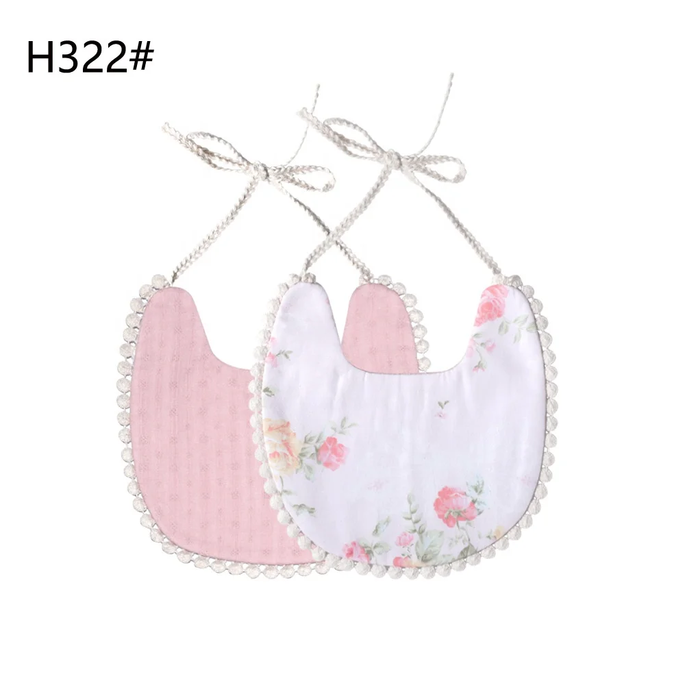 Моющиеся мягкие Регулируемый реверсивный нагрудники Цветок унисекс чистый органический хлопок кормления слюни и прорезывания зубов детские нагрудники