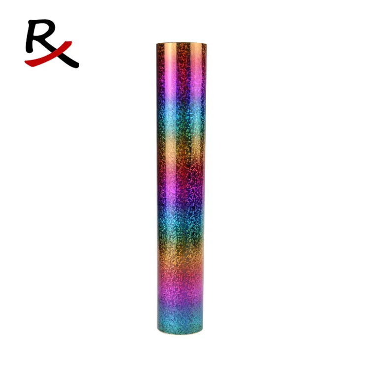multi color laser foil 16mic 75cm*120m roll - heat transfer pet film for leather textile