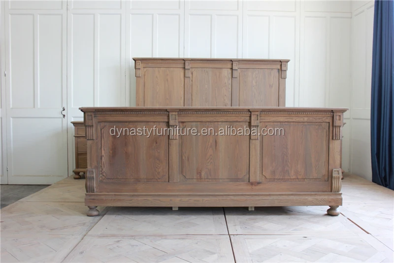 french style wooden furniture/reclaimed wood beds