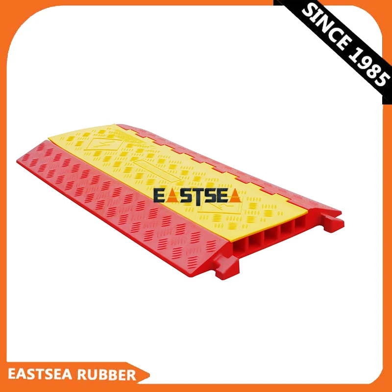 Cable Ramp Rubber Cable Protector Humps 5 Way PU Cable Cross Outdoor