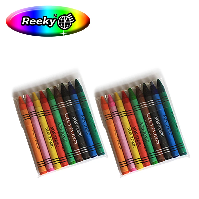 Customized packing brands 24 48 color crayon wax bulk