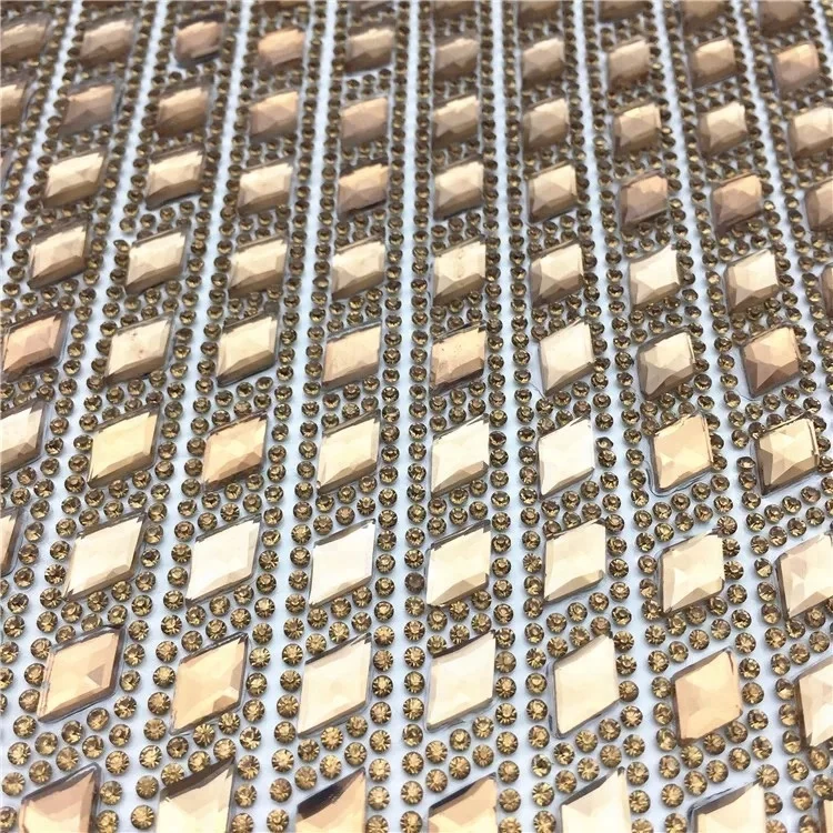 Rhinestone Shoes Garment Accessories Hotfix Rhinestone Sheet Rhinestone Mesh Trim