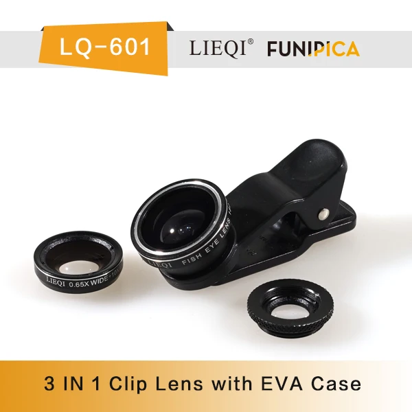 Универсальный мобильный телефон камеры зажим объектив с 180 град. рыбий глаз + макро + супер широкий