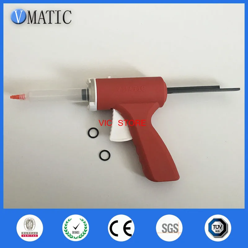 Free Shipping 30 / 55 cc Manually Single Liquid Dispensing Glue Gun With Syringe & Needle